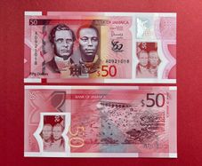 Jamaica  50 Dollars  2022  Pick  96a  POLYMER PLASTIC  Commemorative Issue