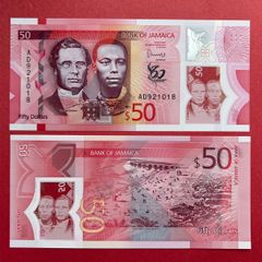 Jamaica  50 Dollars  2022  Pick  96a  POLYMER PLASTIC  Commemorative Issue