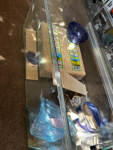 3 Tiers Hamster Cage 2 ft Long with bedding food toys