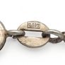 Vintage 925 Sterling Silver Geometric Link Bracelet Image 6