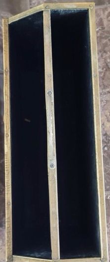 Hammered Brass Magazine Box Rack