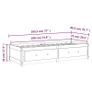 Day Bed without Mattress White 75x190 cm Small Single Image 7