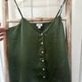 J.Crew green satin string top Image 3