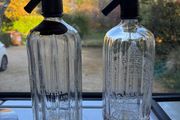 Two Vintage 1930s-1950s Irish Glass Soda Syphons