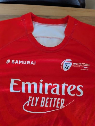 Pro / test version of the Dubai 7s invitational rugby jersey adult l or xl