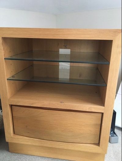 Solid Oak side table - stand