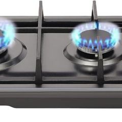 2 Burner Gas Stove (3KW+1.75KW) Portable Outdoor Camping Stove for LPG/Natural Gas