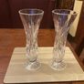 Two Galway Crystal vasesFURTHER  REDUCED in perfect condition , as just displayed .height is 9 inches . Image 3