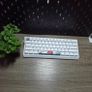 Mad60he White RGB Amber Pro Switches Coral Keycaps and Cable Image 5
