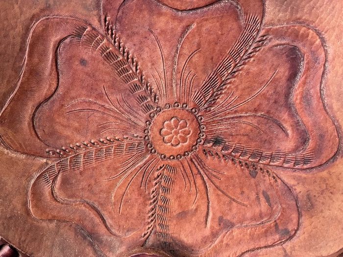 Embossed Floral Western bag