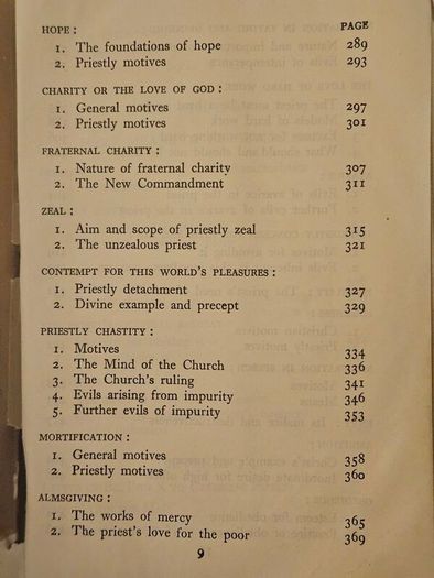 The Priest At Prayer. By E. Escribano. C. M. 1958 Leather Covered Hardback In Poor Condition.  See Photos For Same.