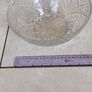Vintage French Clear Glass Dessert Set Sunburst Pineapple Design Image 8