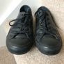 Black leather Converse trainers UK6.5 Image 3