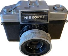 Nikkorex camera with Nikon 50 f2.5 lens vgc