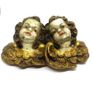 Vintage Hand Carved Wooden Putto Heads Image 5
