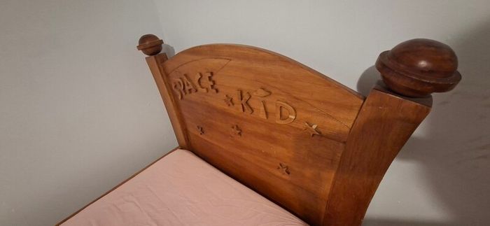 wooden kids bed