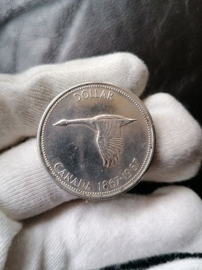 1967 Canada Silver One Dollar Coin
