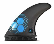 Futures Medium AM1 Alpha Carbon Thruster Surfboard Fin - Black Blue Regular