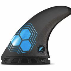 Futures Medium AM1 Alpha Carbon Thruster Surfboard Fin - Black Blue Regular