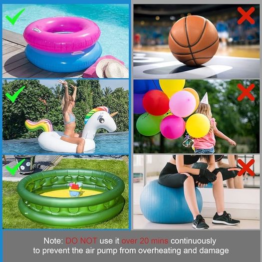NEW SALE | 220V AC/150W 50/60Hz portable quick fill AC Inflator Deflator with 3 Nozzles Pump for Bed Mattress Inflatables Paddling Pool Beach Toys