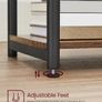 Set of 2 End Tables - Rustic Brown & Steel Side Tables for Small Spaces Image 9