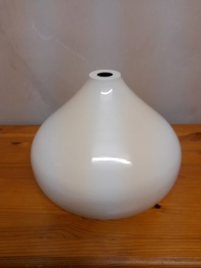 2 Large White Metal Light Lampshades