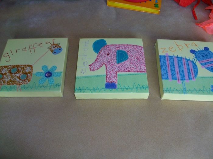 Nursery Canvas Pictures - 3 pack