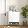 Shoe Storage Cabinet, Modern Shoe Cupboard with Open Shelf, Adjustable Shelf, 6 Vents, Shoe Rack for 12 Pairs of Shoes Image 3