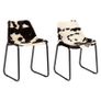 Dining Chairs 2 pcs Genuine Goat Leather Image 4