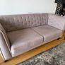 3 Seater Modern Fabric Sofa  Excellent Condition Image 2