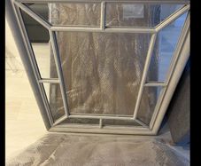 Still Available Antique effect grey mirrors (x4)