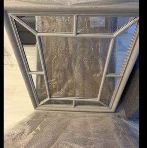 Still Available Antique effect grey mirrors (x4)