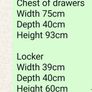 chest of drawers and locker Image 5