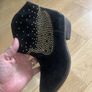 Black Genuine Leather Ankle Boots 36 Image 2