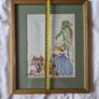 Vintage Crinoline Lady / Crinoline Couple Embroidery Pair Image 6