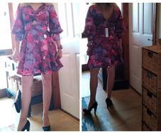 Stunning Chi Chi London puff sleeve mini dress, excellent condition, size S