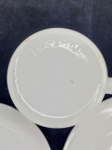 Set of 4 Midwinter Stonehenge Wild Oats Trio Tea Cup Saucer Plate Sets Vintage