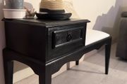 Solid Wood Hallway Bench &amp; Mirror
