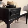 Solid Wood Entryway Set Hallway Bench & Mirror Image 4