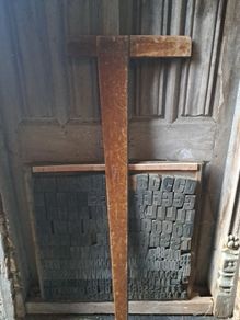 Vintage Large Wooden T Square