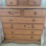 Wood dresser/ chest of drawers with mirror Image 6