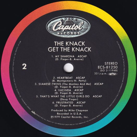The Knack  Get The Knack Japanese pressing