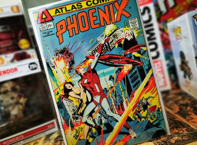 Phoenix ! First Issue ! ORIGIN and FIRST APPEARANCE ! Bronze Age Comic from 1975 ! by Atlas Seaboard !