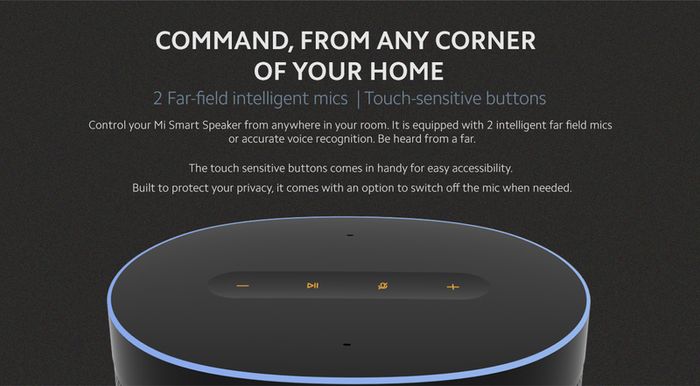 Xiaomi Mi Smart Speaker  Google Assistant Voice Control AI Smart Home Device | Bluetooth 4.2 WiFi Automation DTS