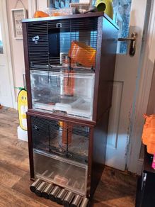Two gerbil tanks