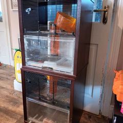 Two gerbil tanks