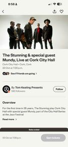 1 X The Stunning Ticket - City Hall Cork