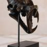 Sumatran Tiger Skull - Bronze, Metal/Wooden Stand Image 6