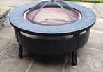Multifunctional Round 3-in-1 Metal Garden Fire Pit BBQ Ice Bucket Patio Heater