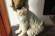 Afghan Hound Pottery Dog